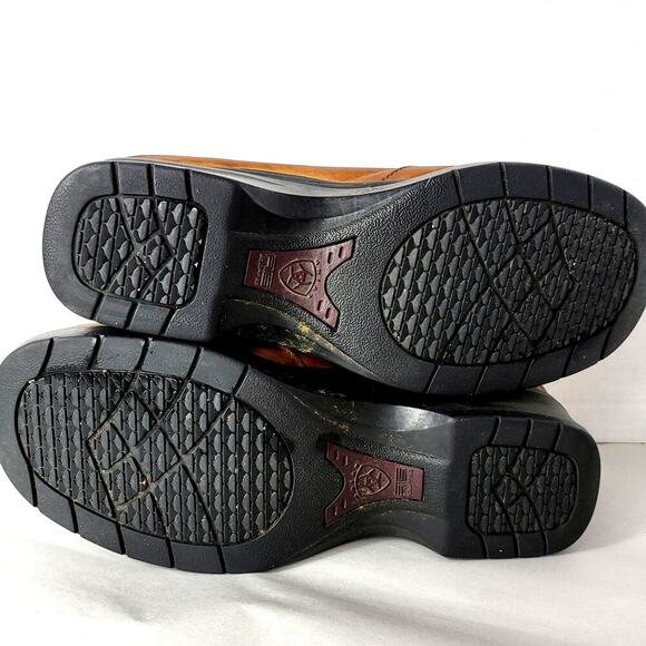 Ariat Brown Leather Clog with Tassels Women's size 9.5 Mendocino 93897 Mule Shoe - Picture 8 of 9